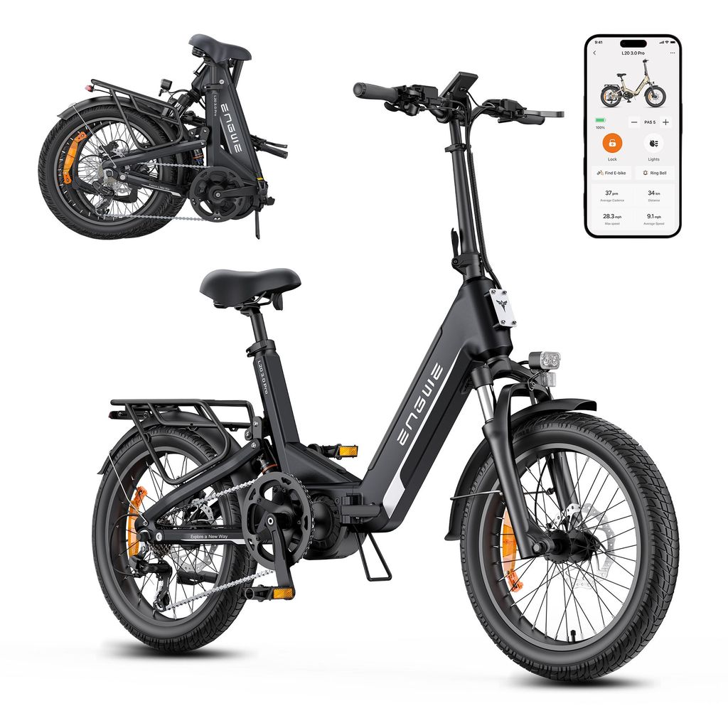 Vélo électrique ENGWEL20 3.0 PRO avec application et Image du produit 