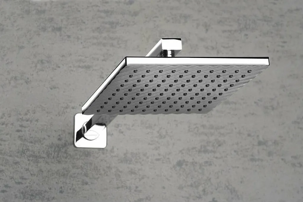 Aqualine TQ043 Braccio Doccia 400mm - Attacco Universale 1/2 Cromo