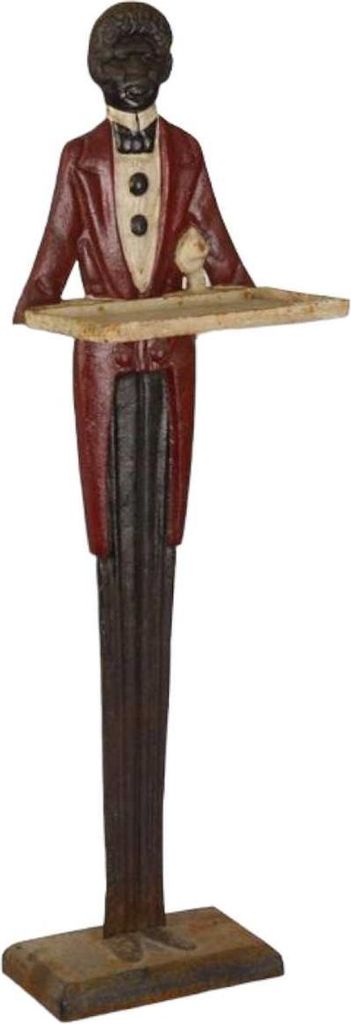 Visitenkartenhalter Visitenkartenständer Aufsteller Gusseisen figural