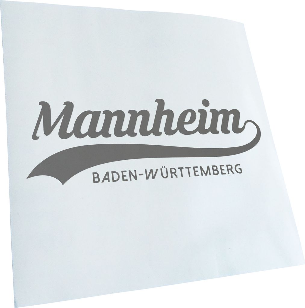 Kiwistar - Autoaufkleber - Mannheim Baden-Württemberg - Schwarz - 20x7cm - Aufkleber für Auto, Laptop, Fahrrad, LKW, Motorrad mehrfarbig JDM Deca...