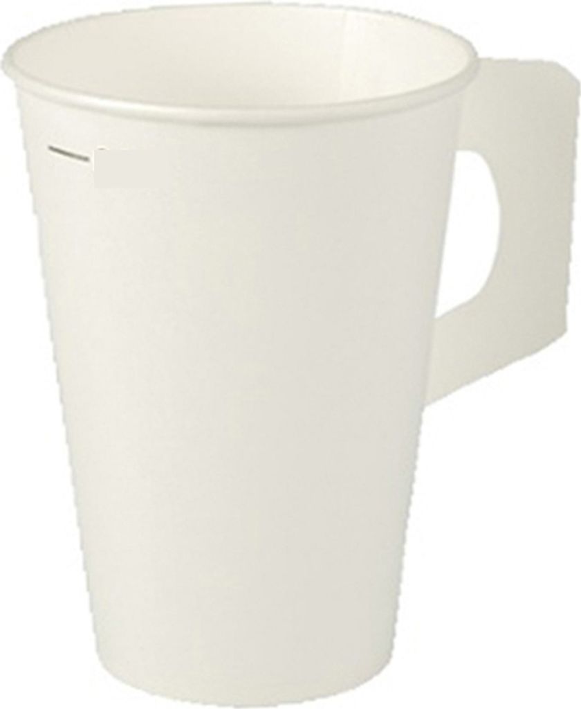 Trinkbecher mit Henkel, Pappe "To Go" 0,18 l Ø 7,3 cm · 7,8 Produktbild 