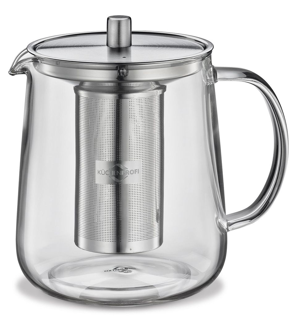 Küchenprofi Glas Teekanne Assam 1 L mit Teesieb Produktbild 