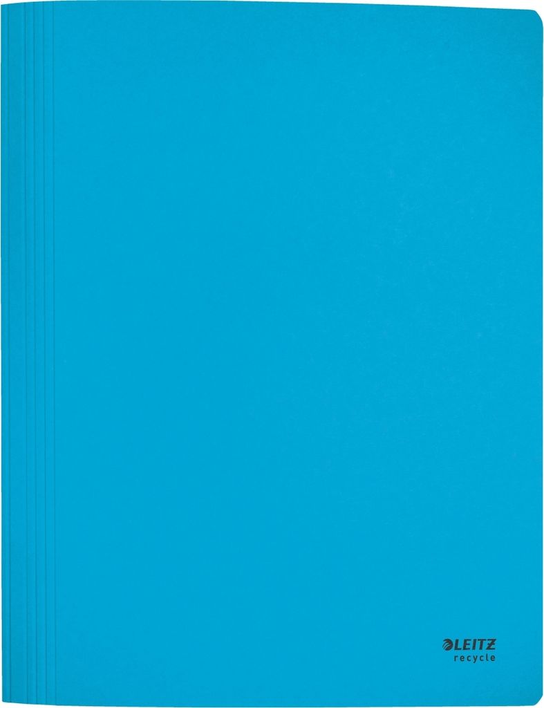 Schnellhefter Recycle A4 Karton blau Packung mit 10 Stück