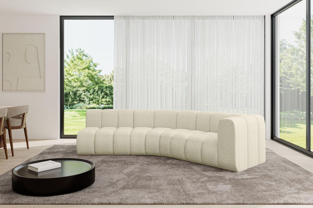ALTDECOR Modulares Sofa Ecksofa in L-Form - Karex-L1 - 308x194x70 cm Beige - Corner modular Sofa Eckcouch Couch Wohnlandschaft Cauchsofa Bodensofa ...