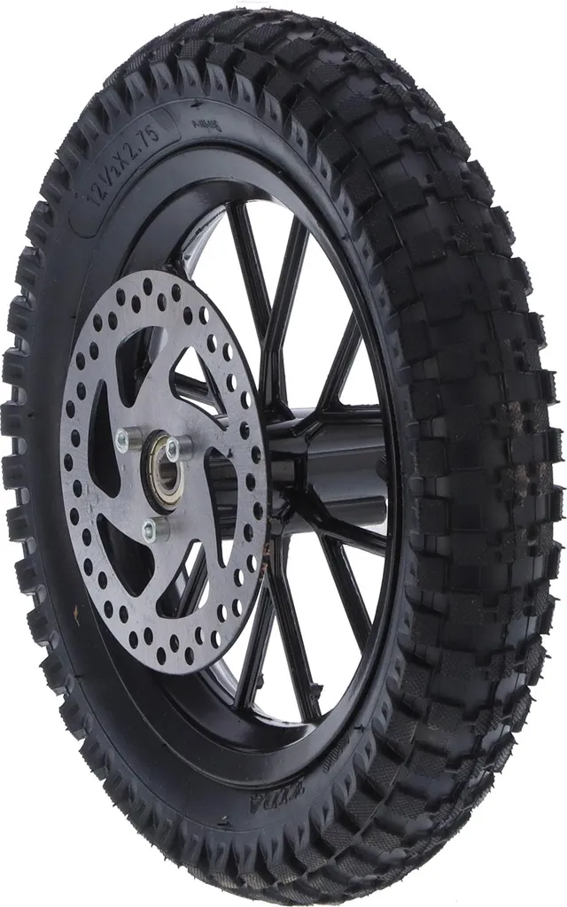 Pneu de mini-moto renforcé 12,5 x 2,75 avec boulons et moyeu de disque