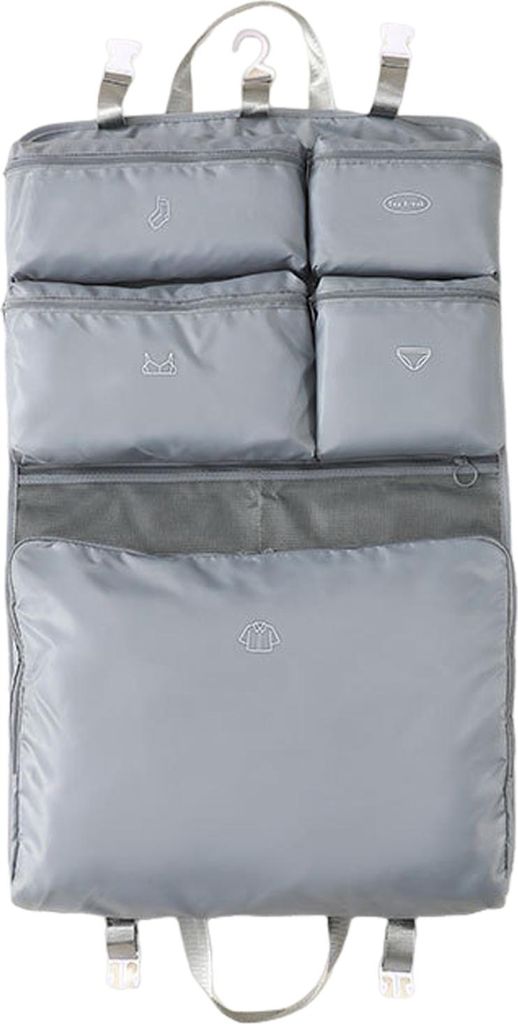 Aufbewahrungstasche für Kleidung, Koffer-Organizer-Tasche, großes Fassungsvermögen, mehrere Fächer, staubdicht, zum Aufhängen, faltbar, für G...