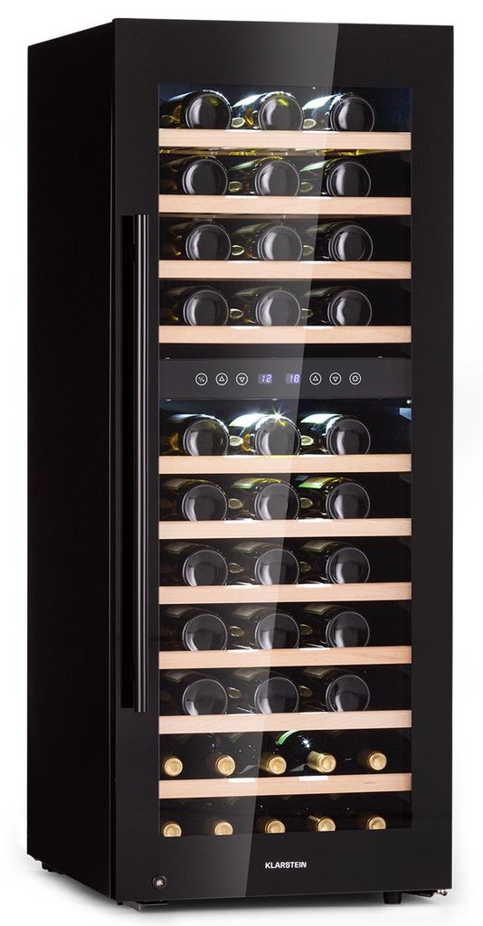 Armoire à vin Klarstein, slim, petite, 2 zones, porte en Image du produit 