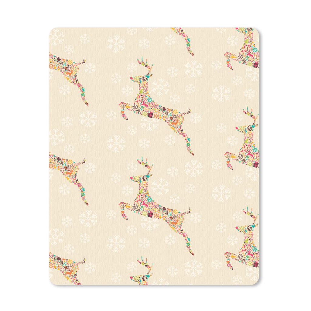 MuchoWow® Mauspad Mousepad Regenbogen - Rentier - Produktbild 