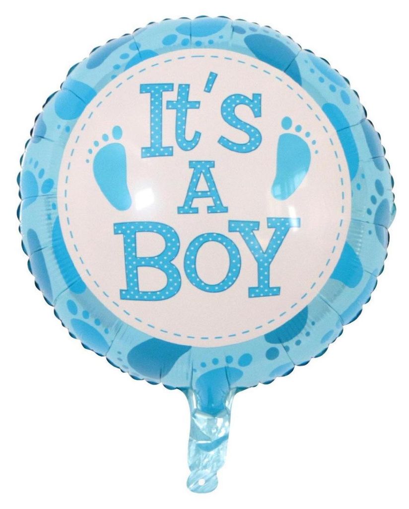 Folienballon Baby Boy, rund - It's a boy, ca. 45 cm Produktbild 
