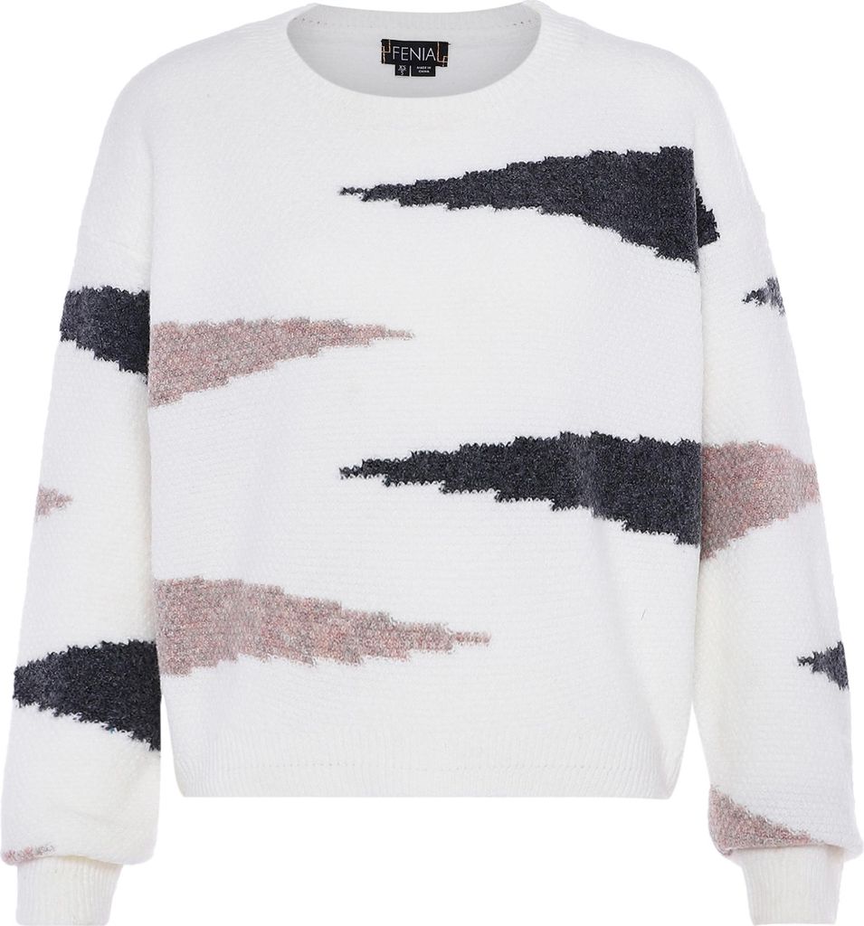 FENIA damen pullover - wollweiss, XS/S