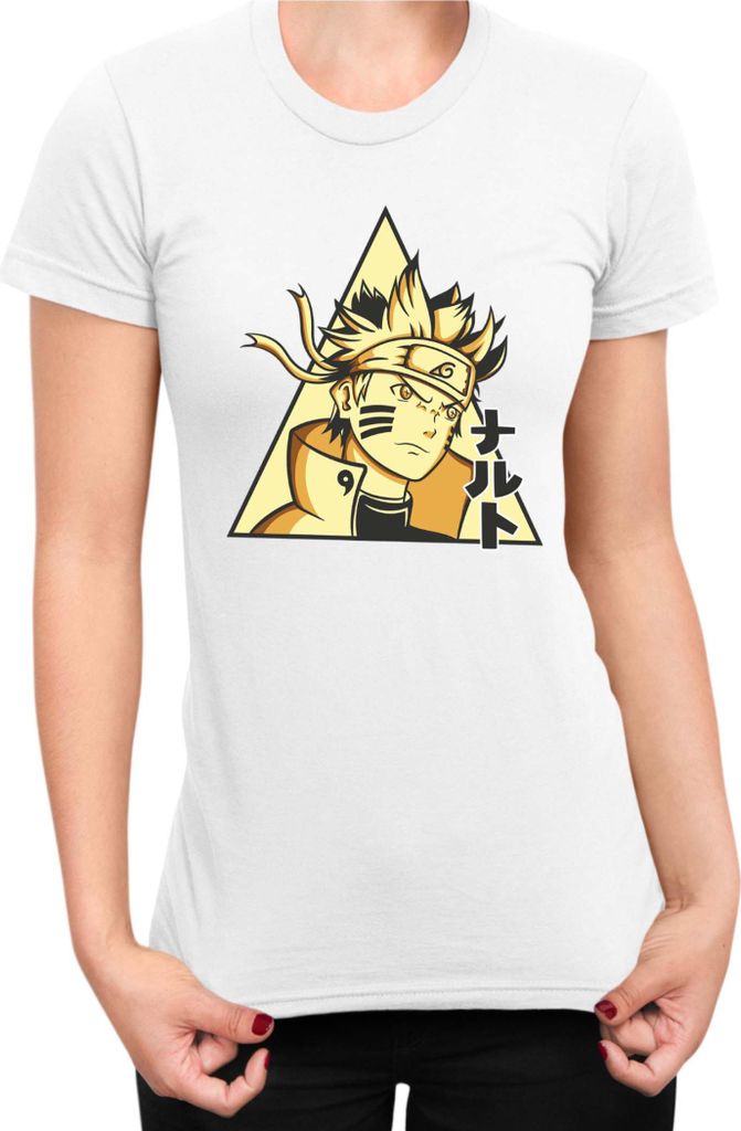 Damen T-Shirt Naruto Naruto 08, Lady 2XL / Weiß