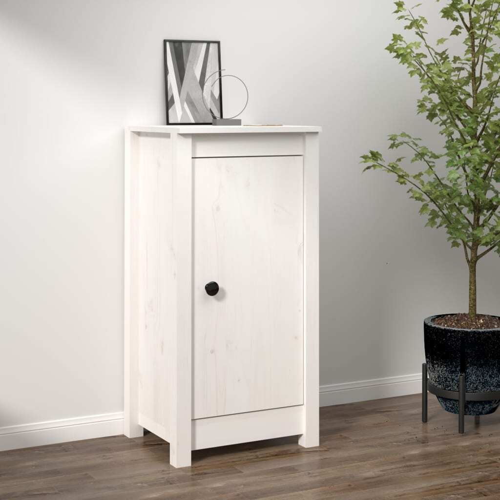 Maison Exclusive - Sideboard Weiß 39x35x80 cm Massivholz Kiefer