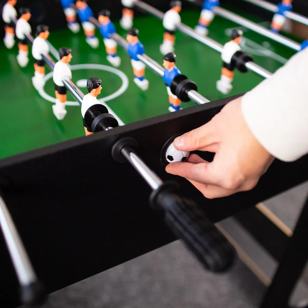 Cinsersr Mini Baby-Foot Enfants 4 Joueurs - Football De Table Noir Et Blanc Cinsersr Mini Baby-Foot Enfants 4 Joueurs - Football De Table Noir Et Blanc