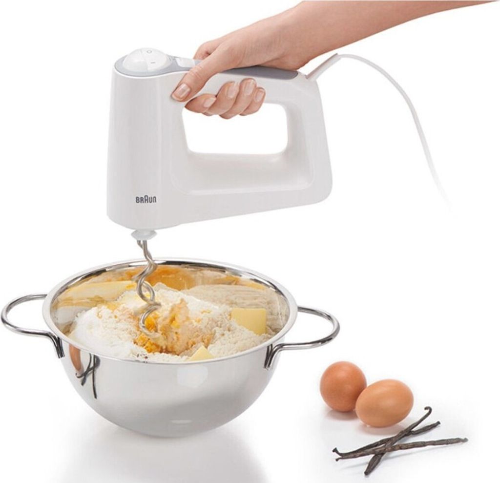 BRAUN Handmixer HM 3135 Mixfuß Zerkleinerer 500 W weiß Produktbild 17