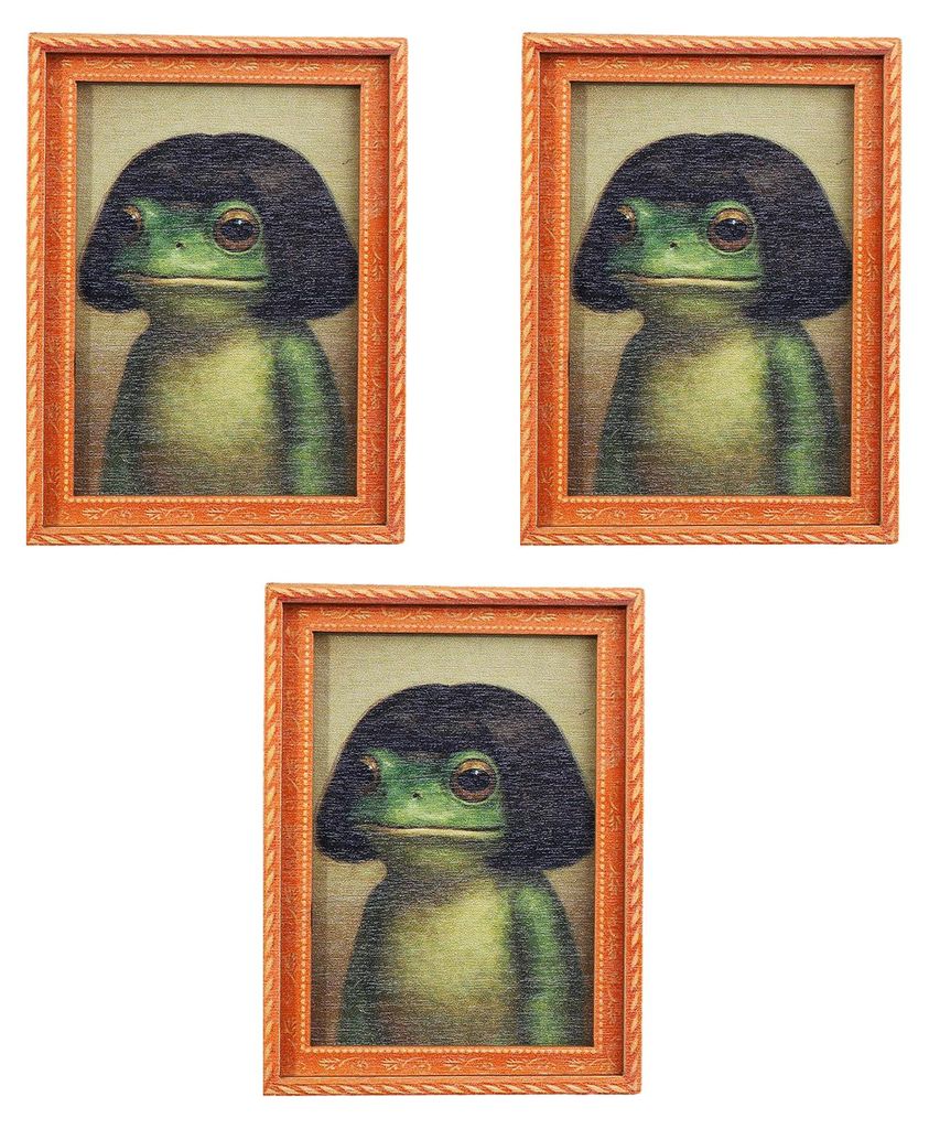 1/2/3/4/5 Stück Frosch-Kühlschrankmagnete, Küchendekoration, Vintage-Mini-Kühlschrankmagnete aus grünem Frosch mit Holzrahmen, Dekoration für...