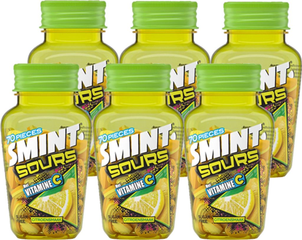 Smint - Sours Zitrone - 6x 70er