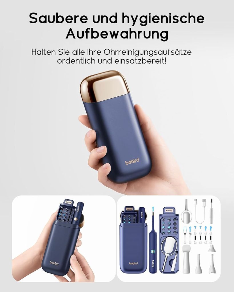 Bebird Ohrenschmalz Entferner Otoskop, 1920P HD Flexibler Produktbild 14