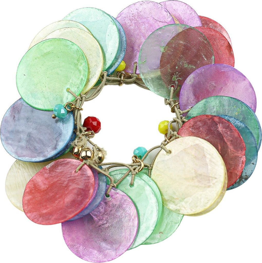 Armband Blanca aus Muschelscheiben von collezione alessandro