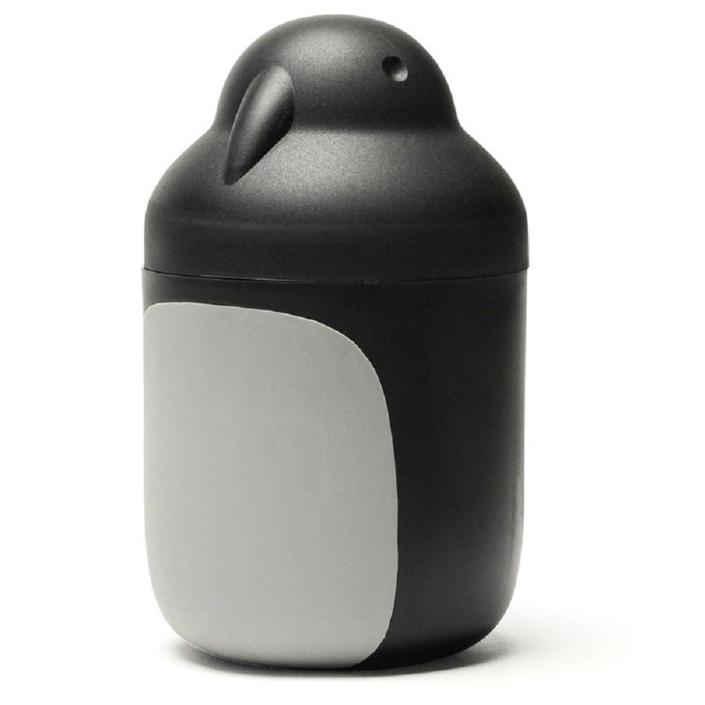 Aufbewahrungsbox Pinguin Behälter Kunststoff ca. Ø 8 x 13 cm Schwarz-Weiß