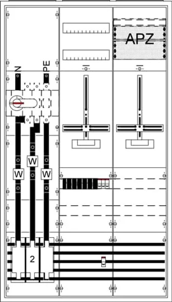 Striebel&John Komplettschrank WA39KN1 2CPX056035R9999