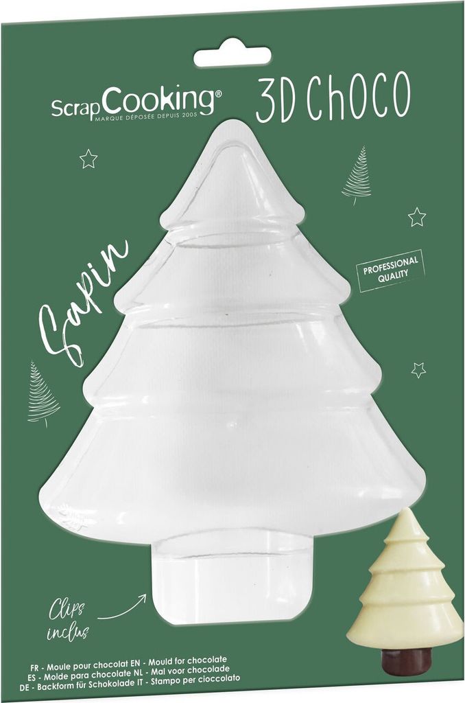 3D-Schokoladenform - Weihnachtsbaum