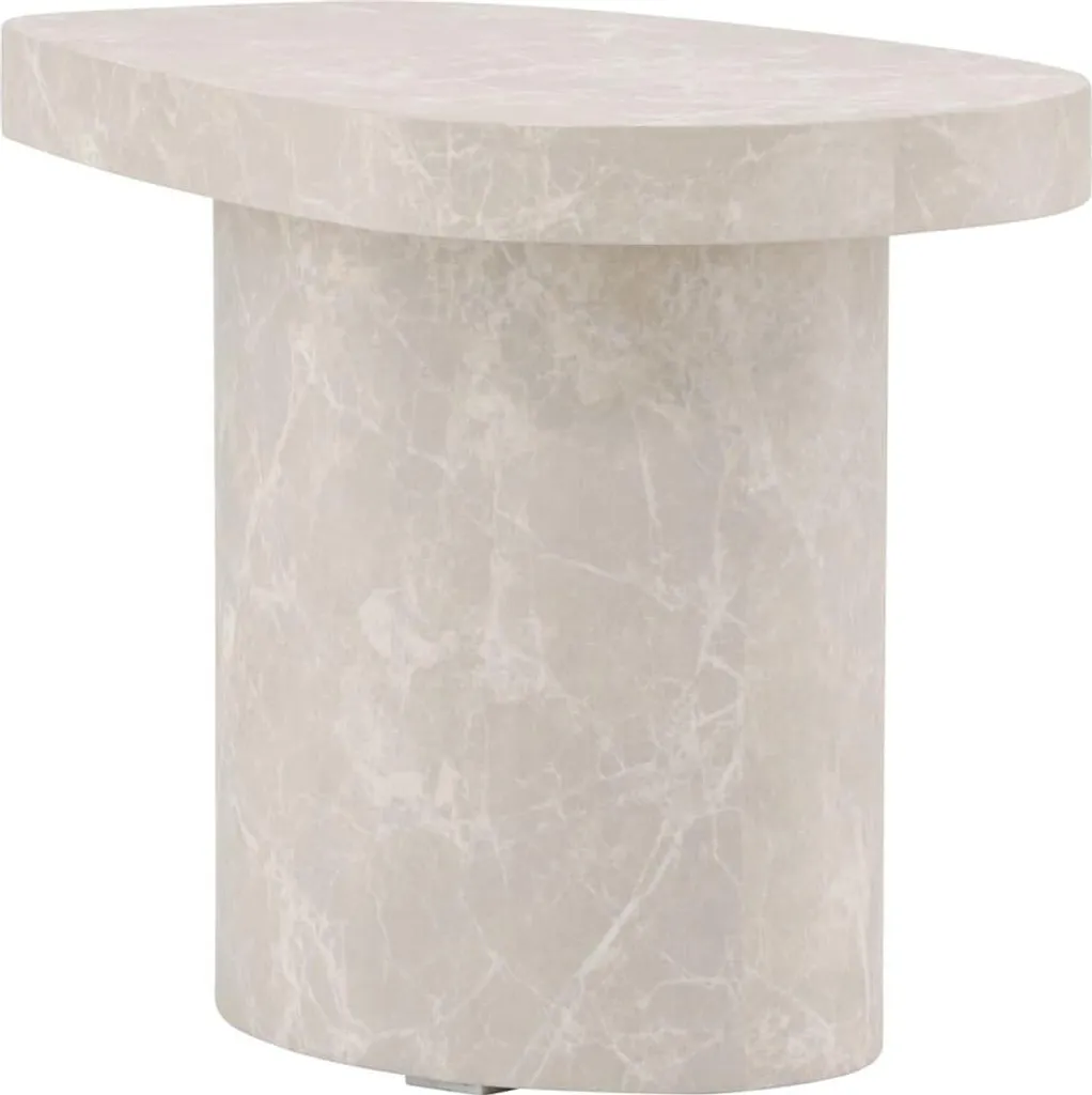 Båstad table d'angle gris clair - Table d'appoint moderne pour salon - 11