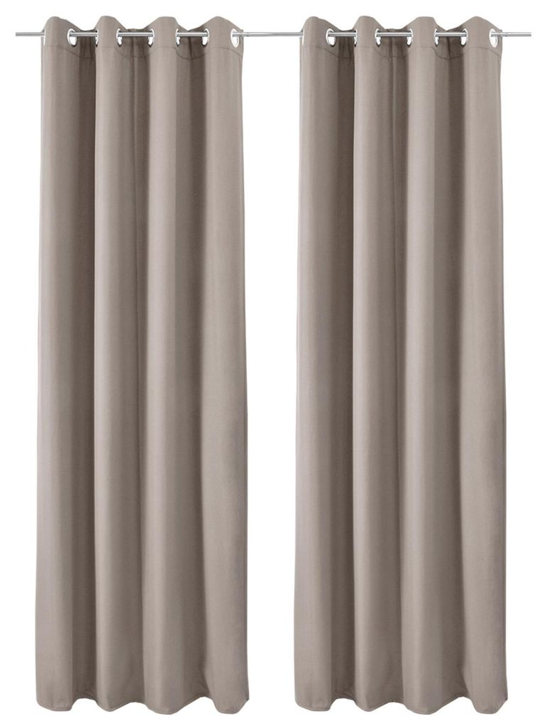 Beautissu Lot de 2 rideaux thermiques Amélie TO, 140 x 245 Image du produit 