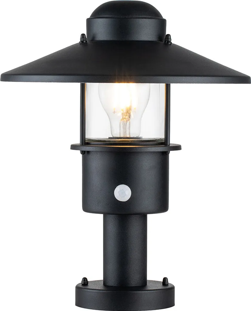 Éclairage Extérieur Automatique Noir Elstead Klampenborg E27 pour Jardin