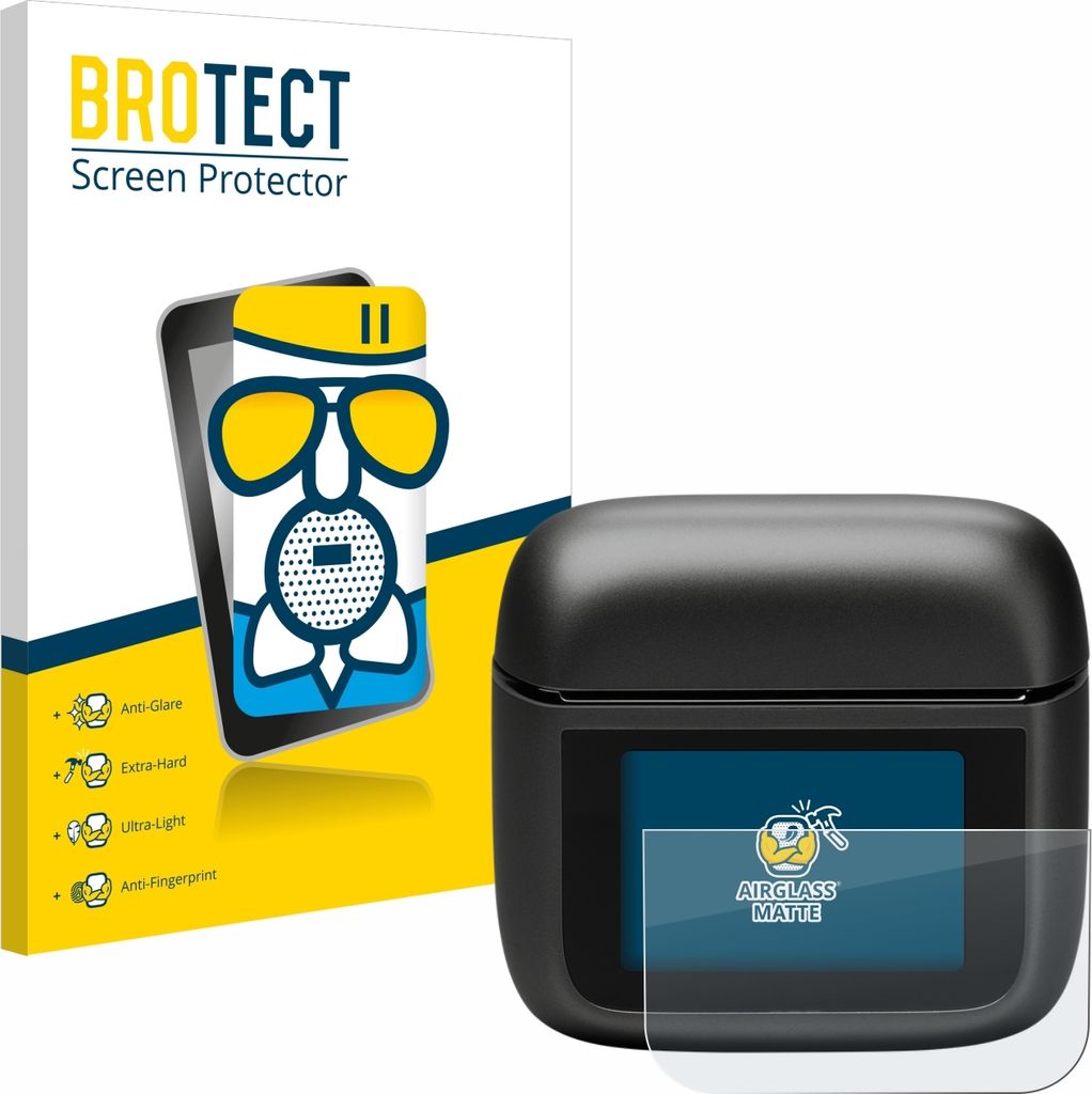 BROTECT Entspiegelungs Schutzglas für JBL Tour Pro 3 Schutzfolie Panzer Folie Glas Display Schutz matt