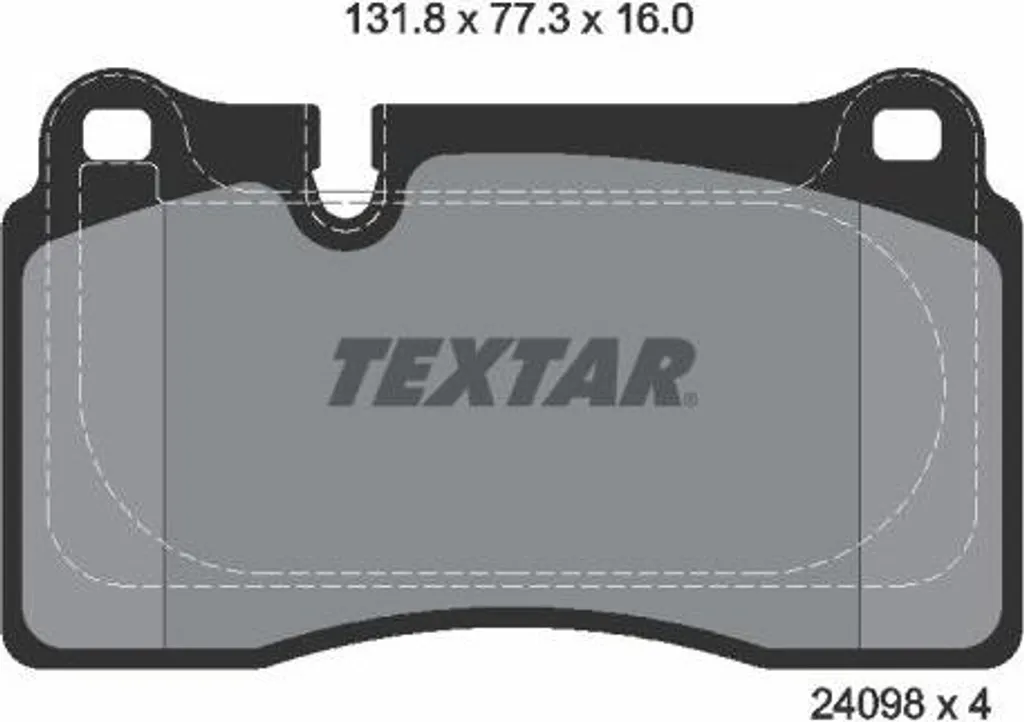 Plaquettes de frein Textar 2409803 OE 8D332C562BA pour Leon et Audi TT