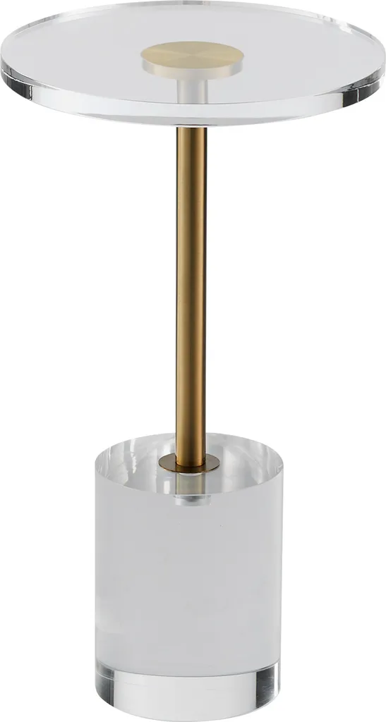 Table d'Appoint Stable et Anti-Rayures en Acrylique pour Petits Espaces