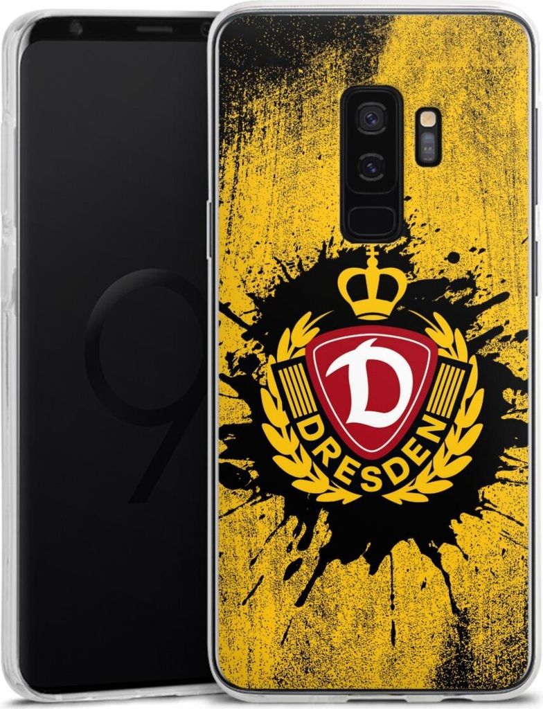DeinDesign Handyhülle für Samsung Galaxy S9 Plus Duos Silikon Hülle Case Smartphone Schutzhülle Fußball Offizielles Lizenzprodukt SG Dynamo Dr...