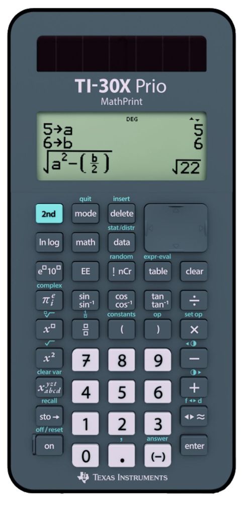 Školní kalkulačka Texas Instruments TI-30 X Prio Mathprint Obrázek produktu 