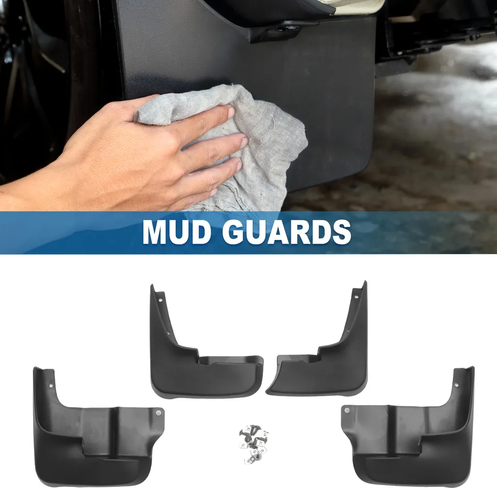 Kit garde-boue anti-projections en ABS noir pour Toyota Sienna 04-06