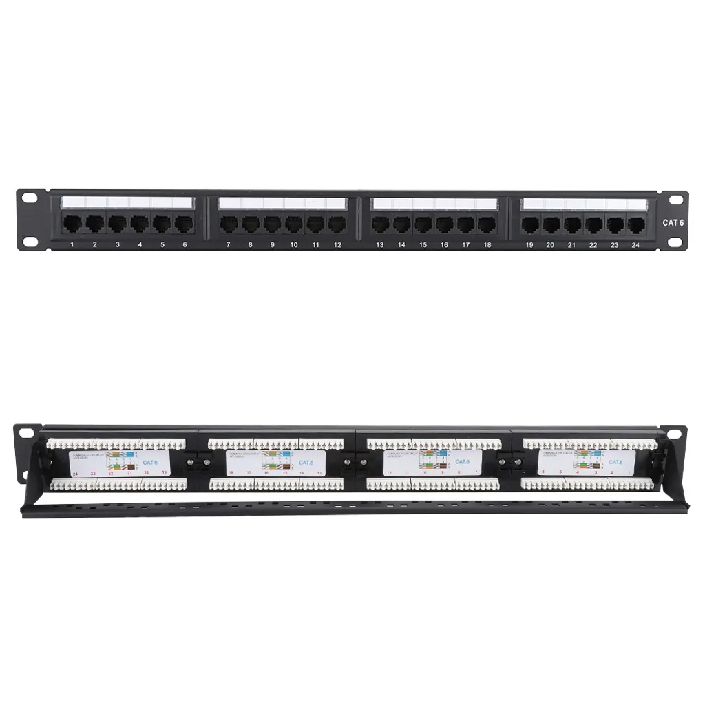 Pannello Patch CAT6 24 Porte | Rack per Rete Ethernet 19" - 3