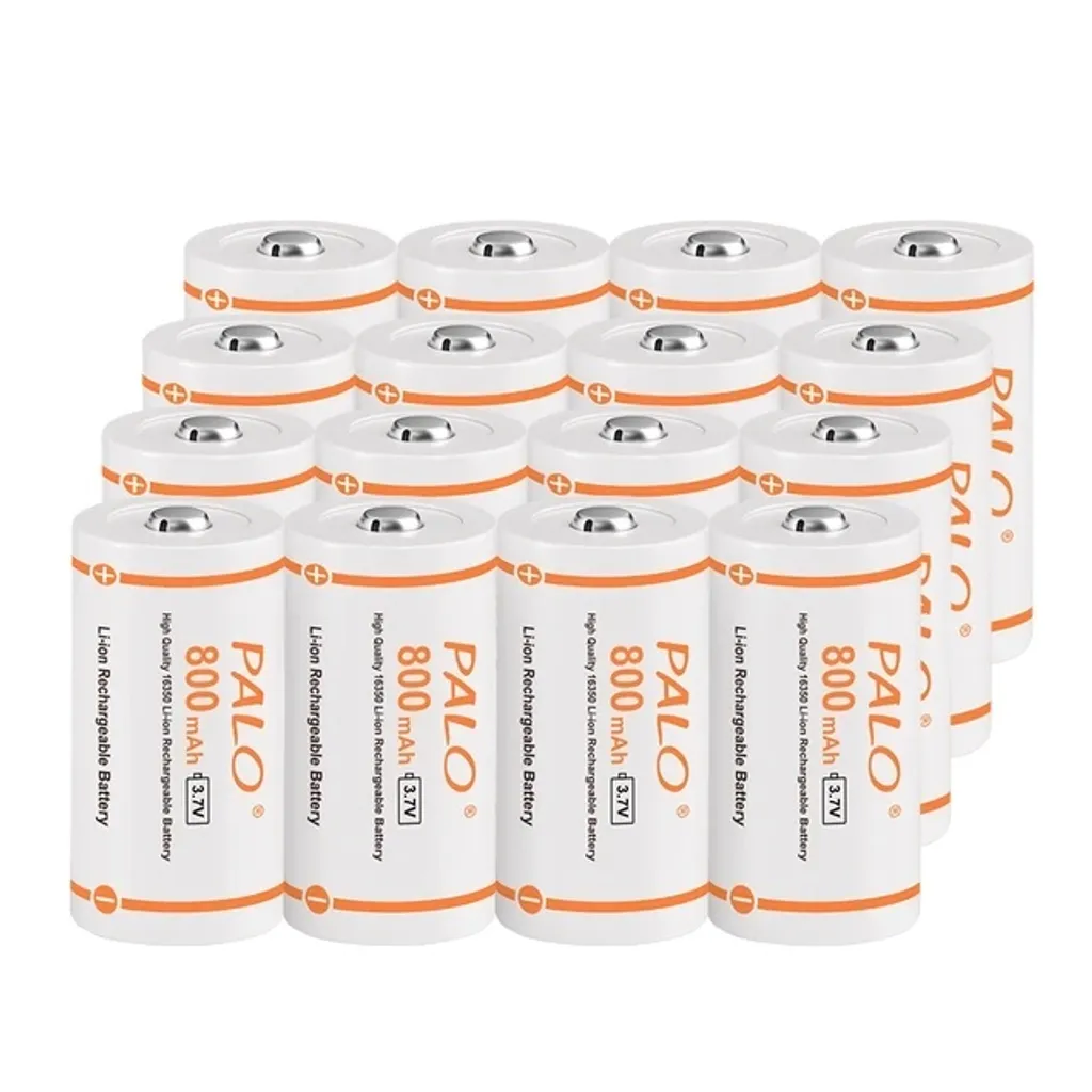 Batterie CR123A rechargeable 800mAh 16 pièces pour caméras et capteurs