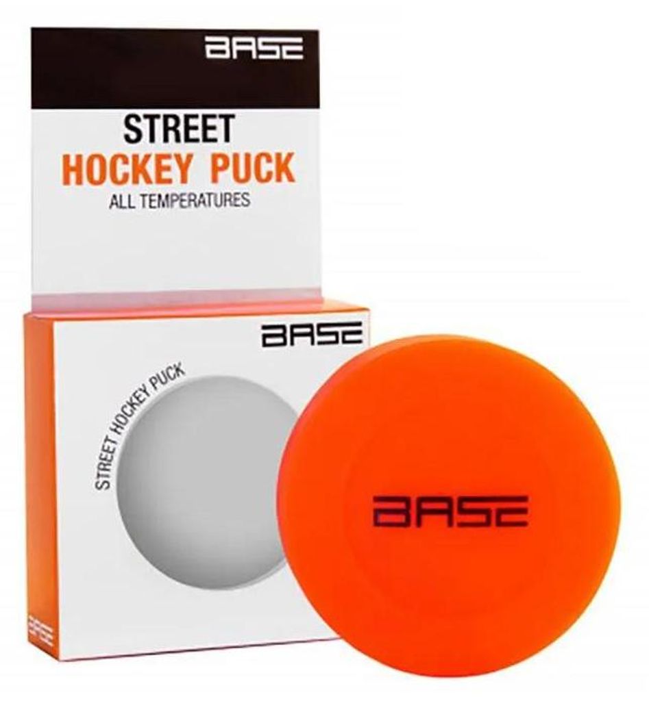 BASE street hokejový puk oranžový tvrdý , farba:oranžová, Obrázok produktu 
