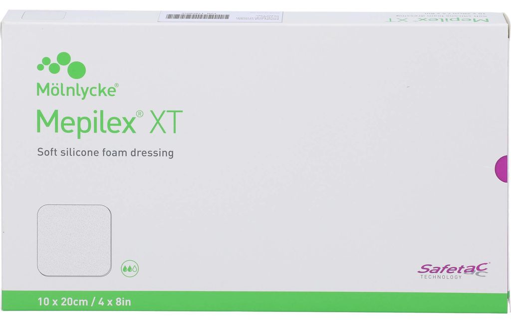 Medicazione in schiuma Mepilex XT 10x20 cm 5 pz Immagine del prodotto 
