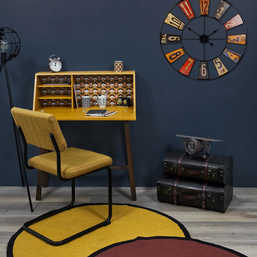 Horloge de Table Forme Avion Ancien - Pendule Décorative Industrielle - 4