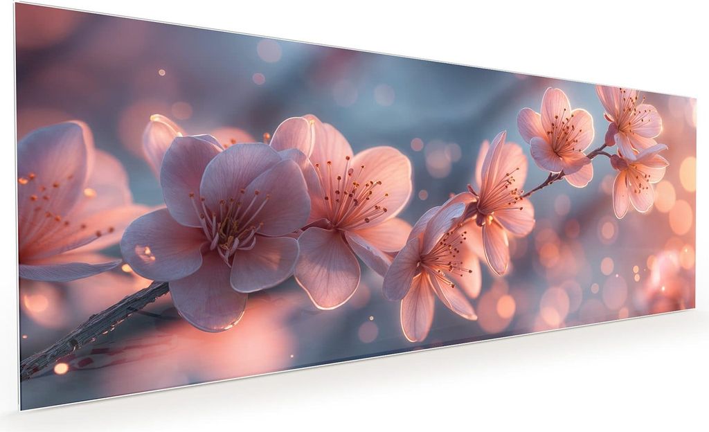 Küchenrückwand Spritzschutz Glas mit Motiv Blühender Zweig 40 x 40 cm