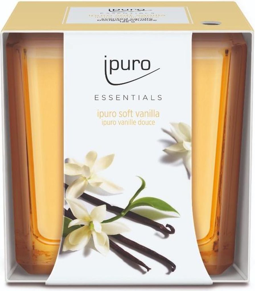 ipuro Soft vanilla, Quadratisch, Gelb, Bergamotte, Moschus, Produktbild 