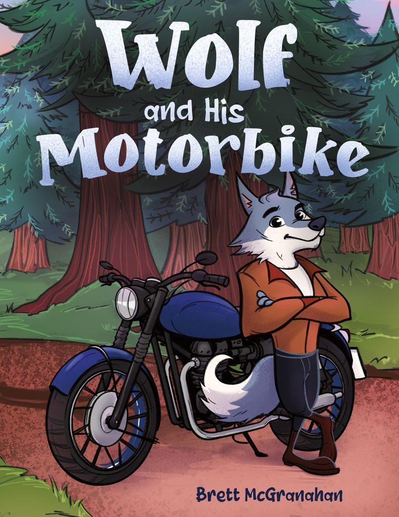 Wolf and His Motorbike