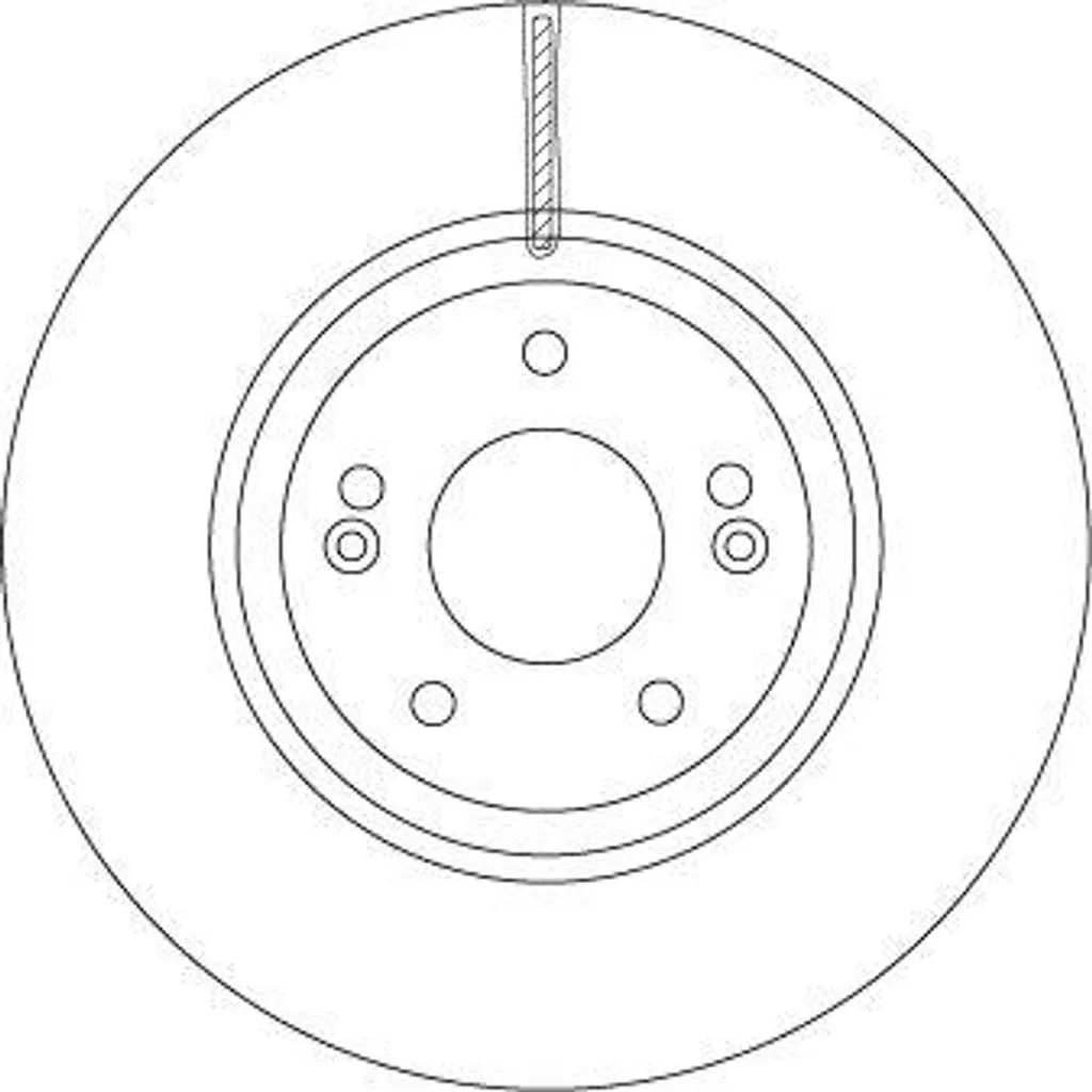 Disque de frein ventilé avant TRW DF6545S haute qualité pour iX55