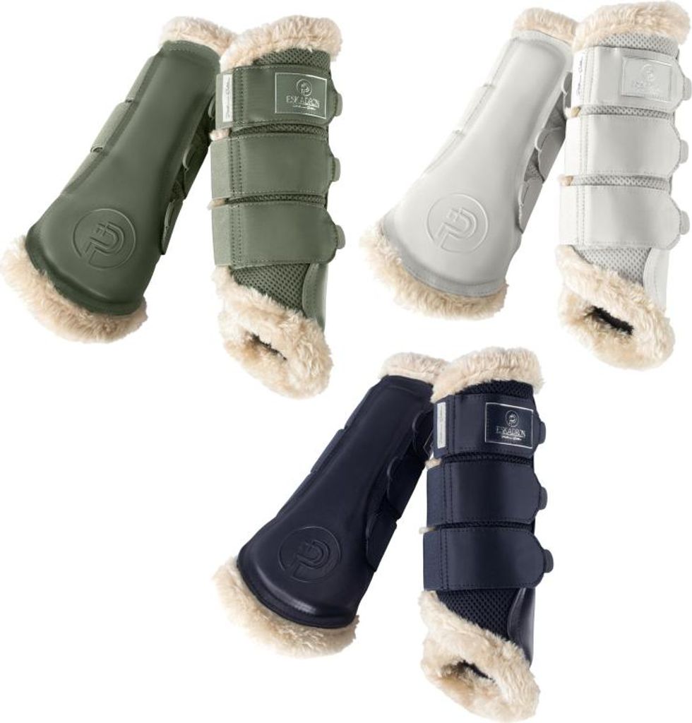 Eskadron Platinum Gamaschen " MESH FAUXFUR ", 1 Paar Größe - M Farbe - pearlgrey