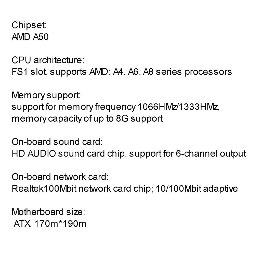 Carte mère Micro-ATX A55M compatible processeur AMD série A socket FM1 - 7