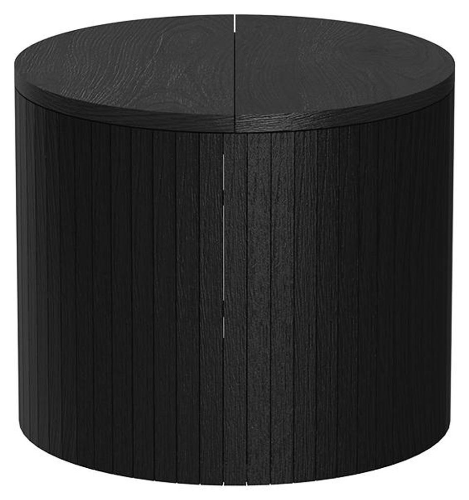 Vicco Tavolino Da Salotto Eliza, 90x50x45 Cm, Colore Nero/Quercia, Con Cassetto E Vano Aperto, MDF Melaminico