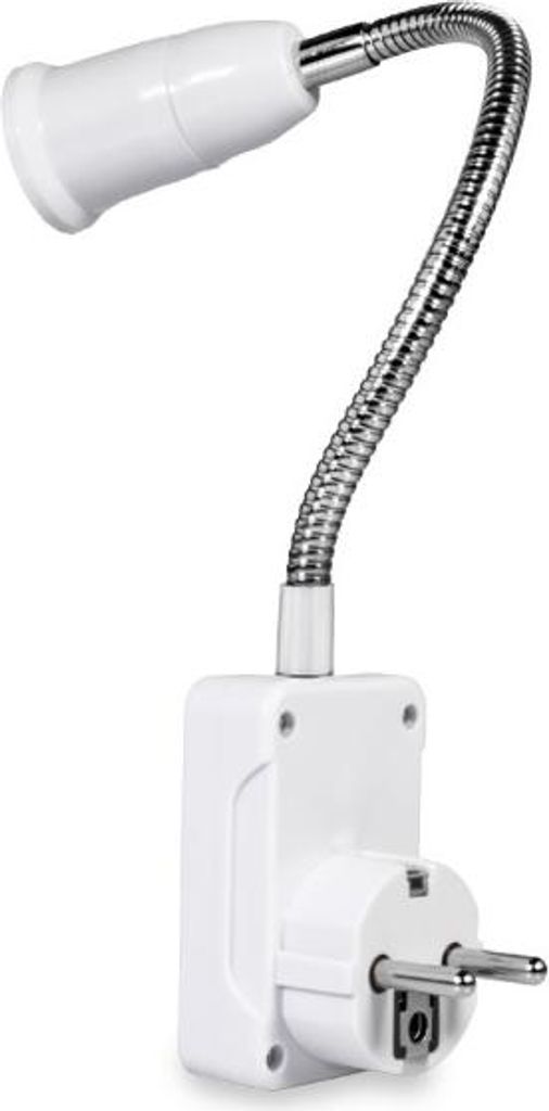 Adapter gniazda żarowki E27, elastyczny, z włącznikiem i Zdjęcie produktu 