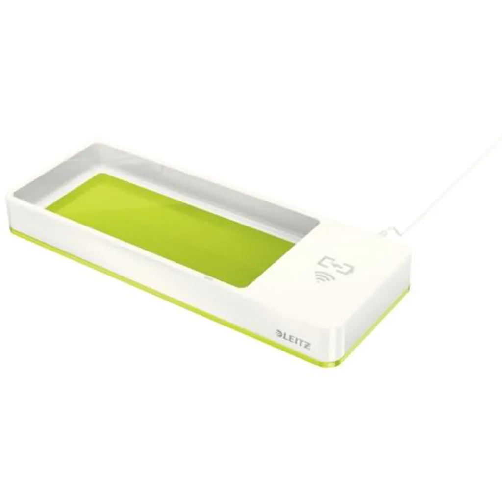 Leitz 5365-10-64 5365 Portapenne WOW Duo Colour - con caricatore a induzione, verde metallizzato