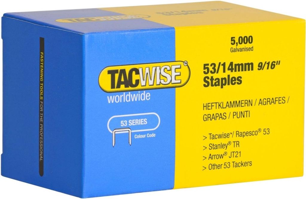 Heftklammern 53/14mm verzinkt VE=5000 Stück Produktbild 
