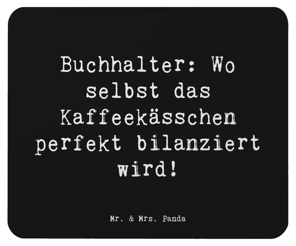 Mr. & Mrs. Panda Mouse Pad Spruch Buchhalter Balance - Schwarz - Geschenk, Berufsprodukte, Jahresabschluss, Buchhalterhumor, mousematte, personalis...